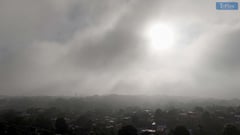 Smog blankets Caloocan skyline