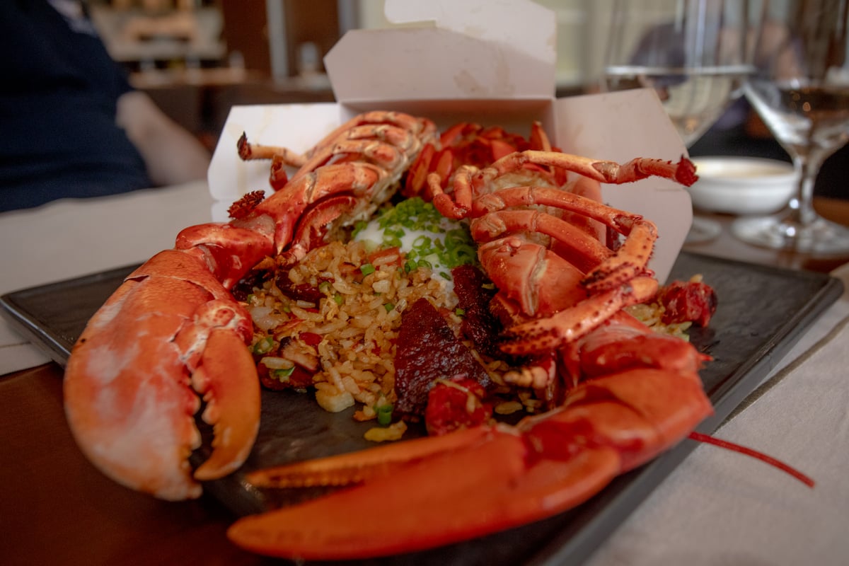Chef Luis’ signature dish, Lobster Fried Rice.