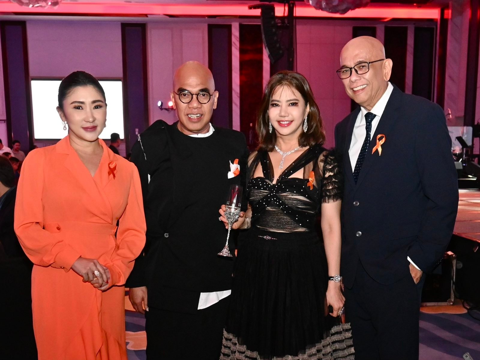 Nikki Tang, Boy Abunda, your columnist and Roberto “Bobby” Alvarez