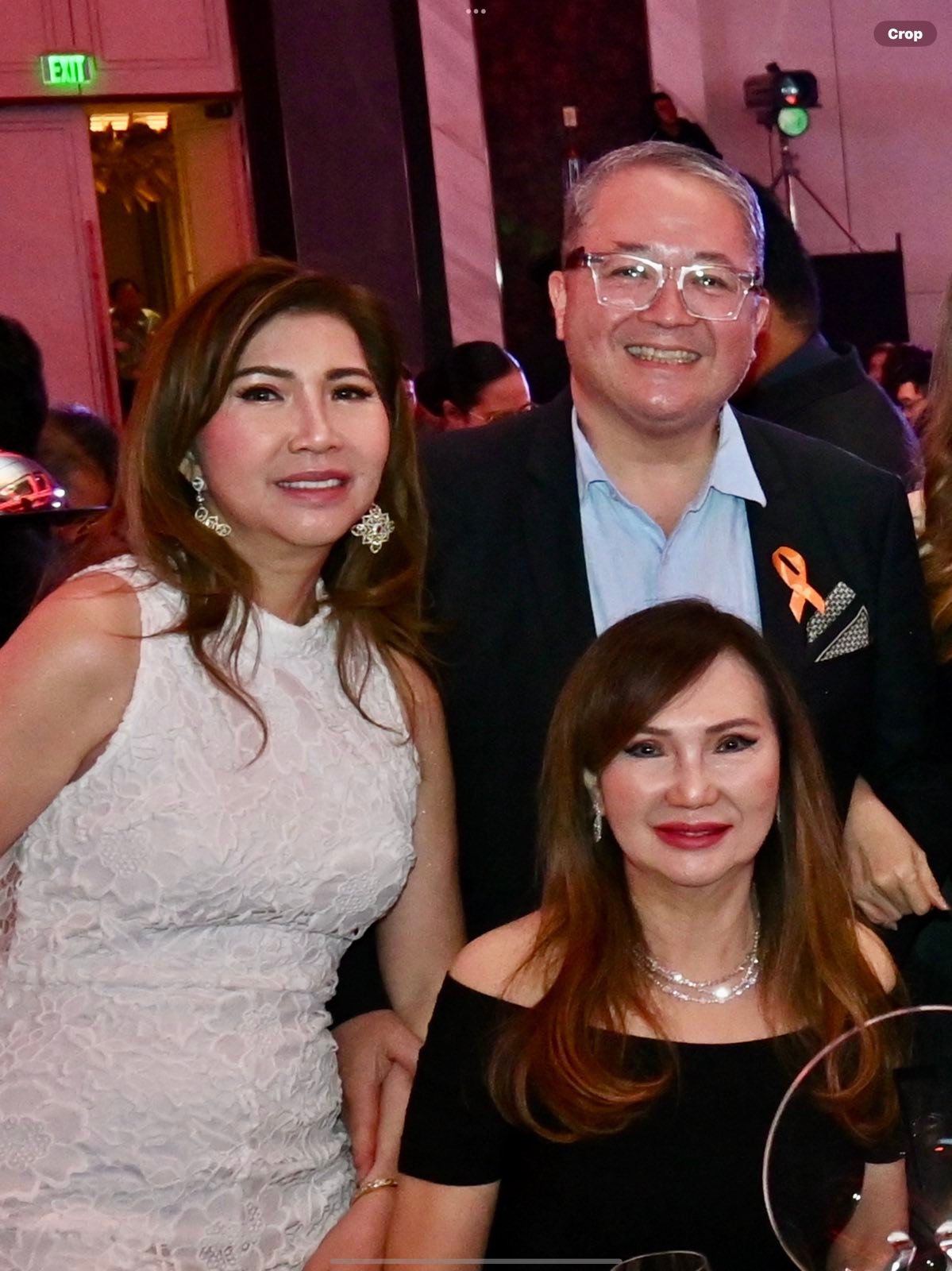 Sunny Vergara, Dr.  Francis Xavier dimalanta and seated- Aida Conbankiat