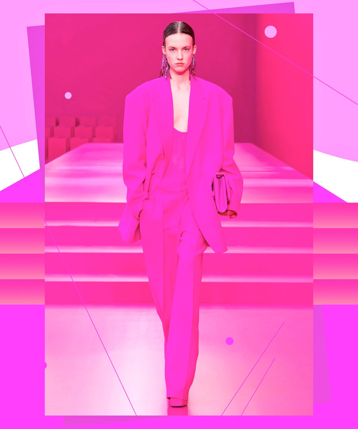 VALENTINO ready-to-wear power suit.