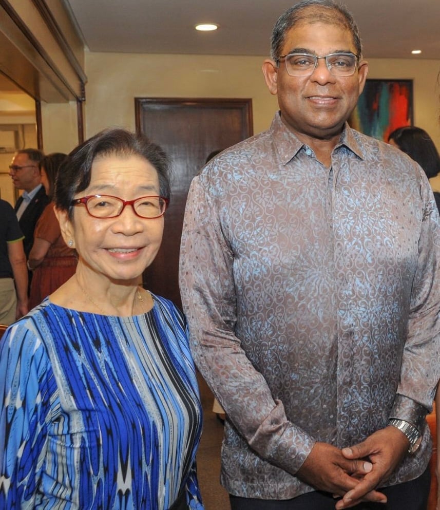 Tina Teehankee and Malaysian Ambassador Melvin Castelino.