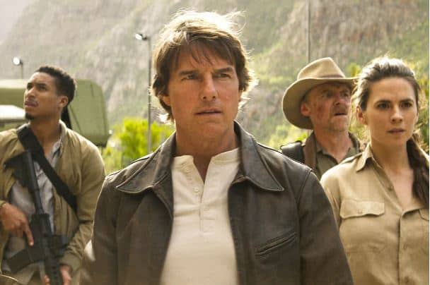 Greg Tarzan Davis, Tom Cruise, Simon Pegg and Hayley Atwell in ‘Mission: Impossible — Final Reckoning.