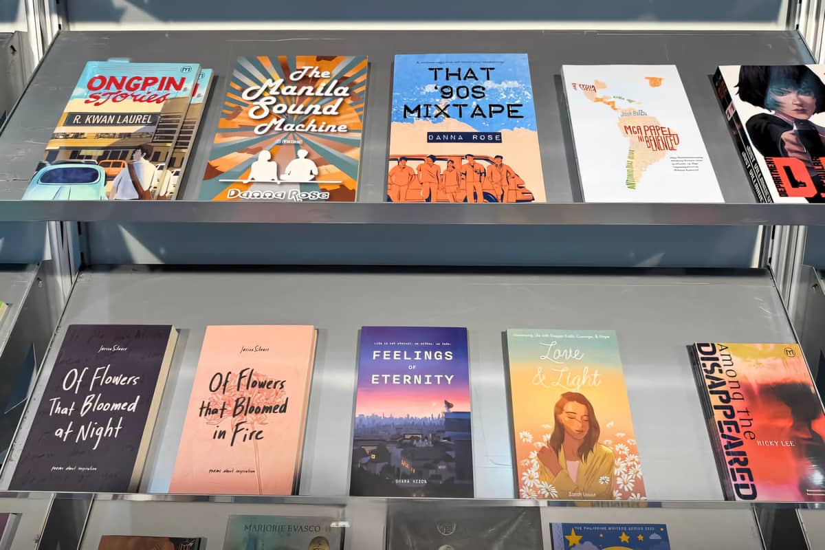 Some of the Philippine books showcased at the fair.