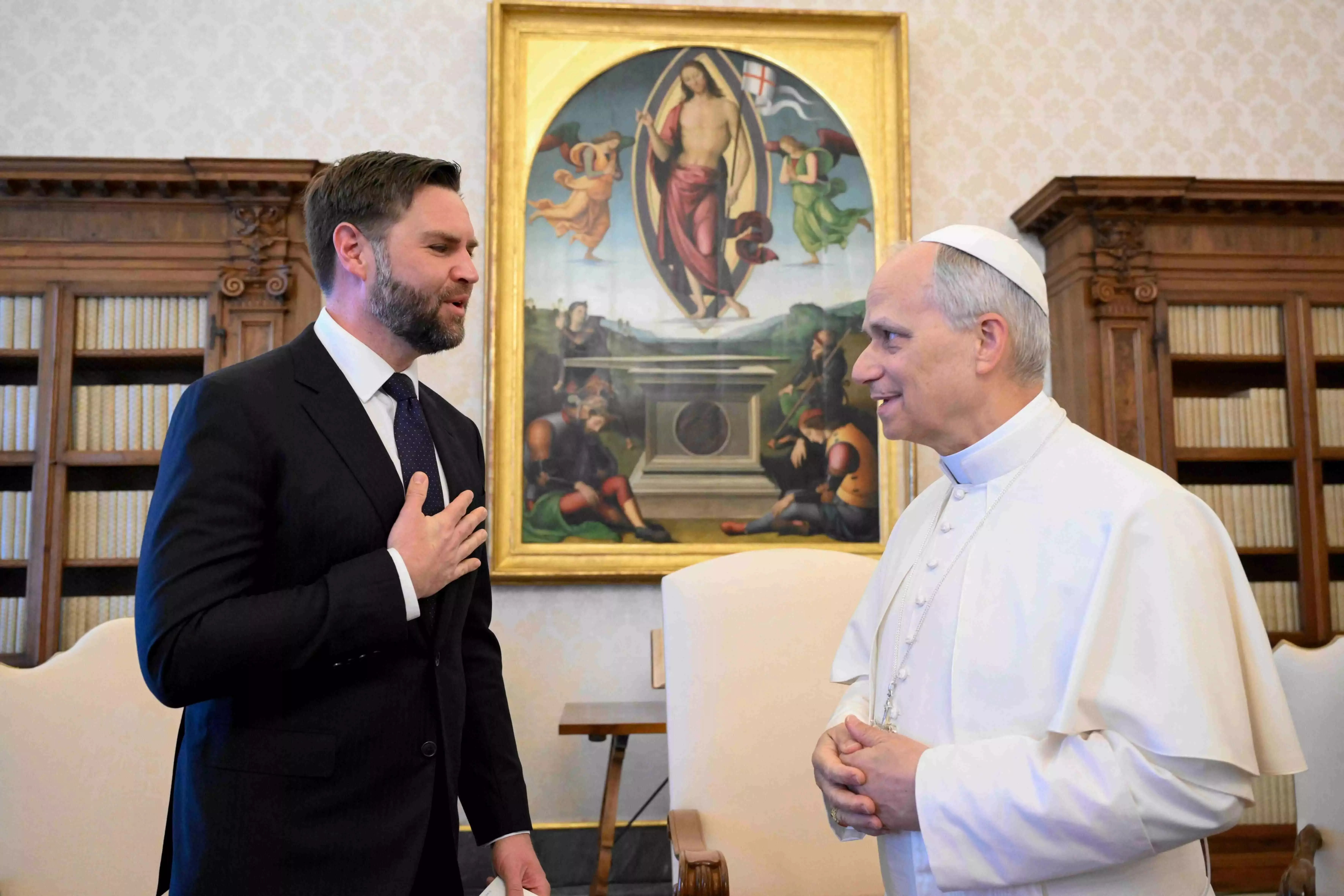 Pope Leo XIV receives US VP, Rubio