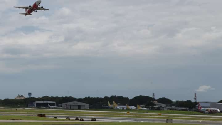 A passenger plane is seen taking off at the Ninoy Aquino International Airport. Air transport statistically is still the safest way to travel, according to studies.