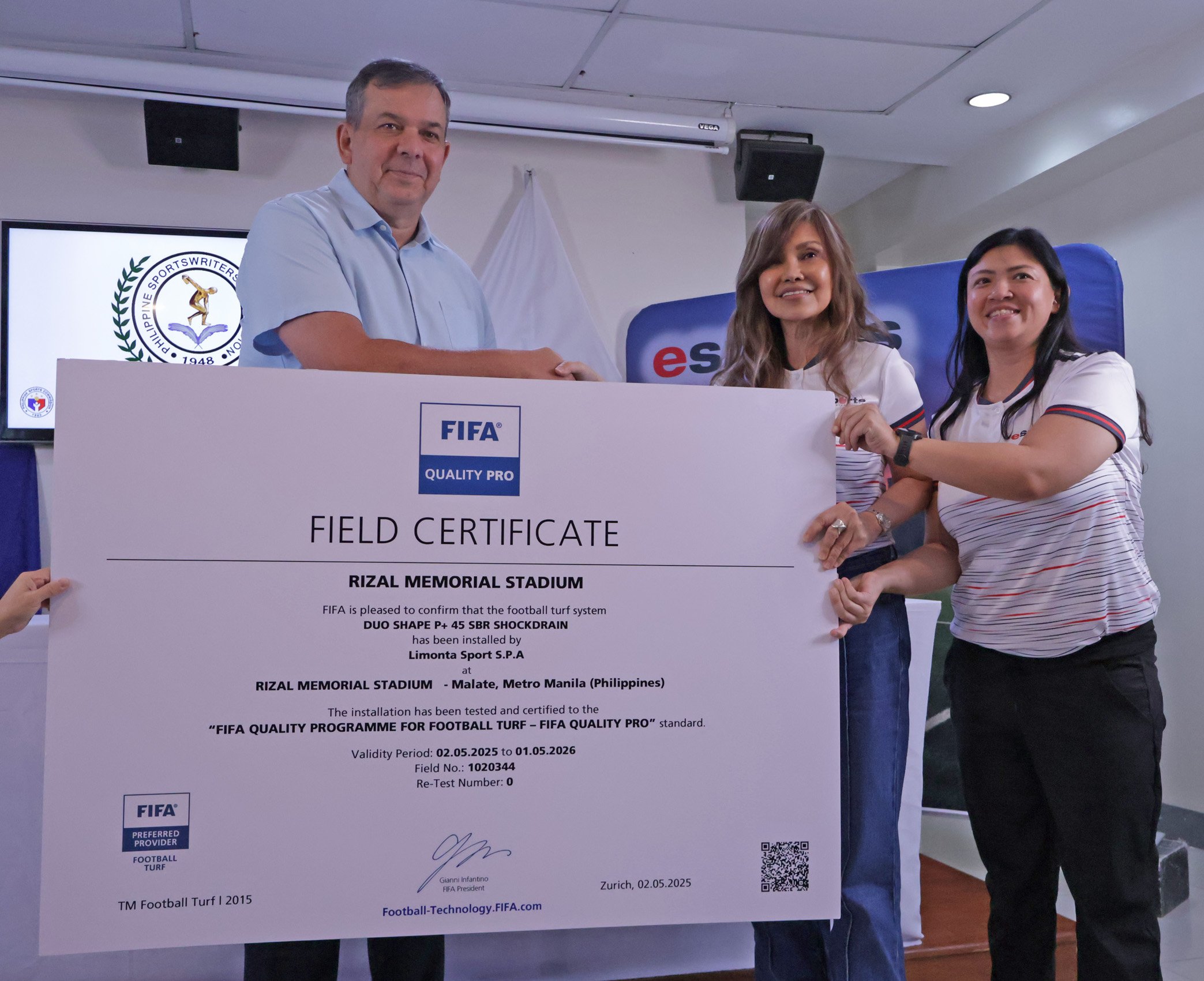 RMSC football field gets FIFA stamp of approval