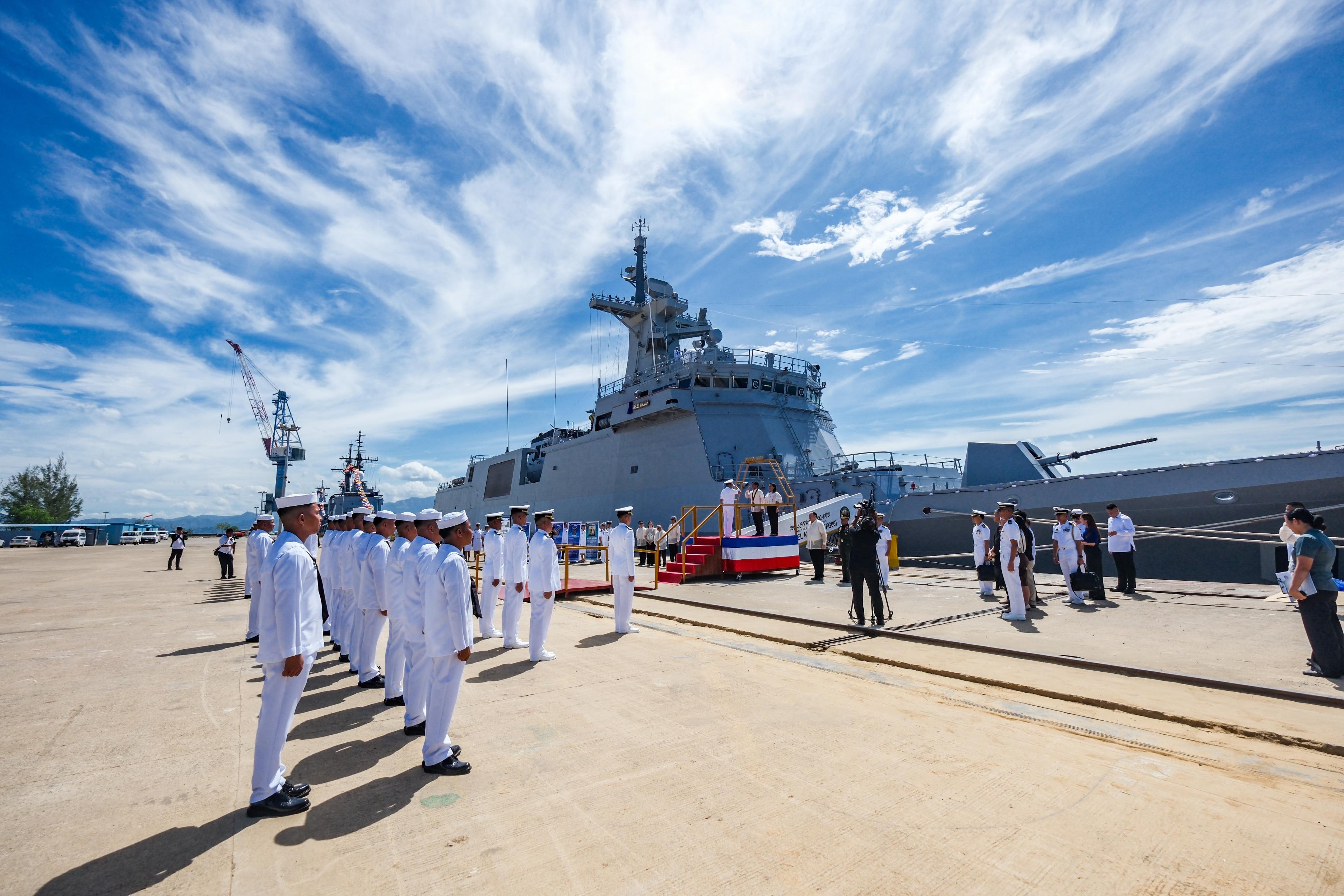 MARCOS BOASTS OF NEW WARSHIPS: Touts naval upgrade; is firm on sovereignty