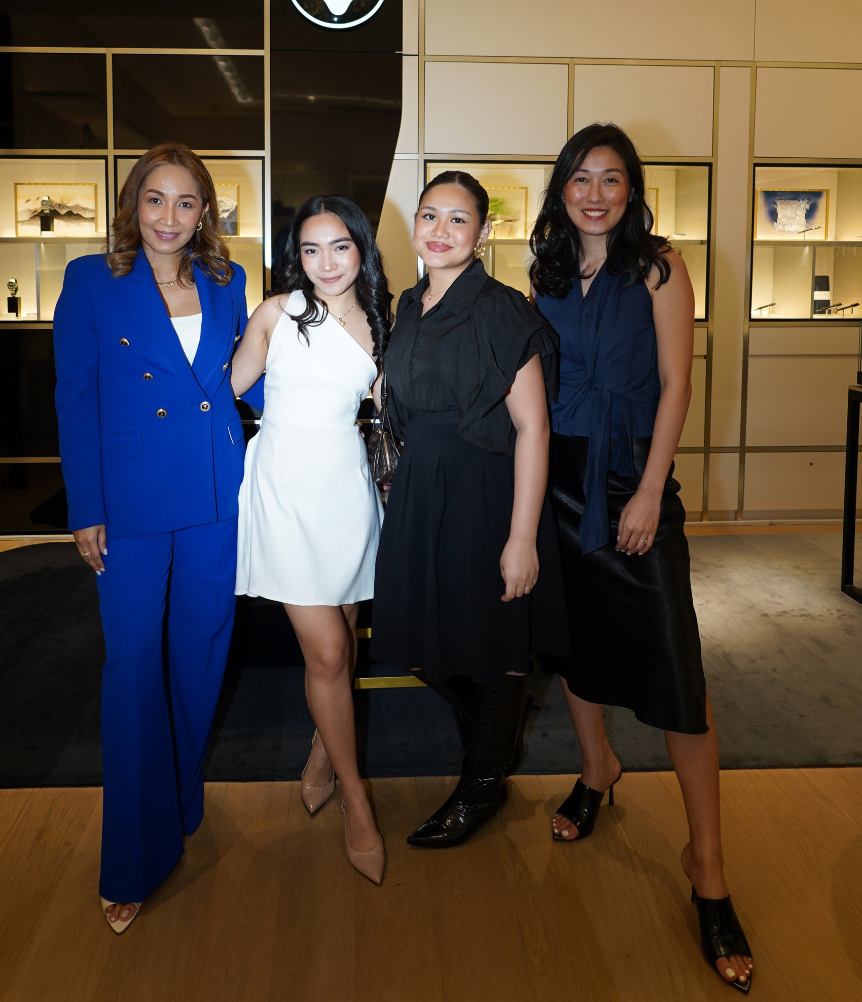Montblanc senior brand manager Valerie Roque, marketing manager Jada Angeles, Martina Cabrido and Montblanc merchandising manager Gizelle Lim.