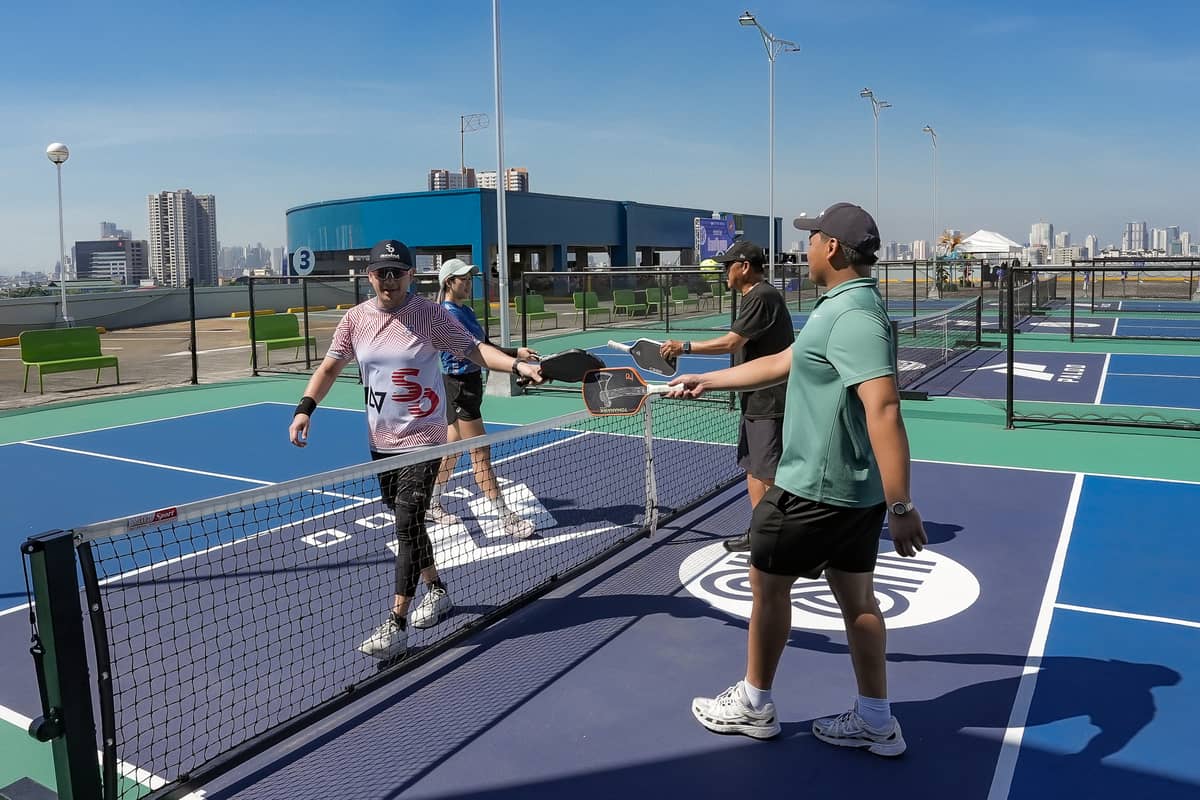 GOOD game at the pickleball court in SM City Sta. Mesa.