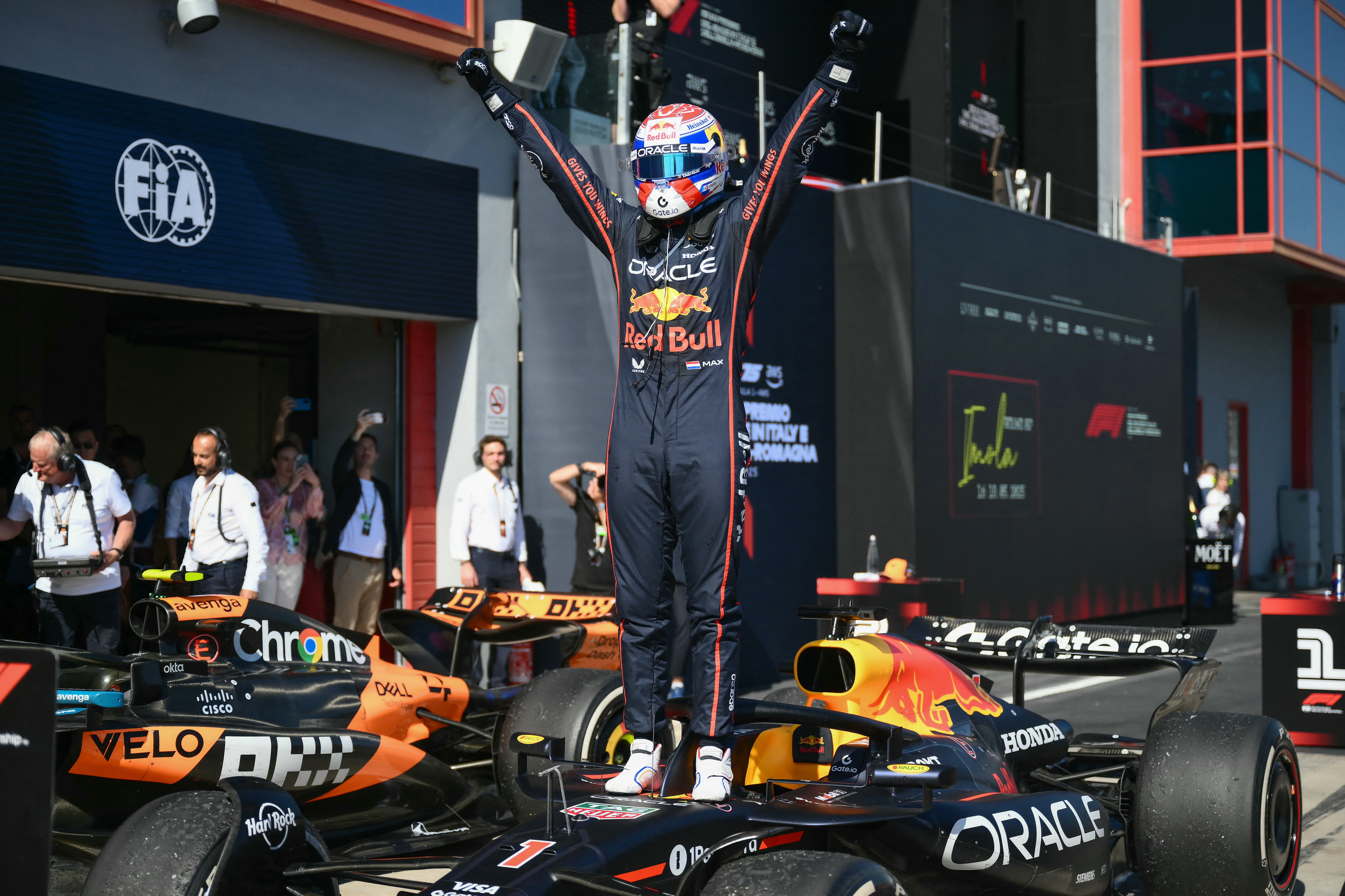 Verstappen swaps red carpet for diaper duty
