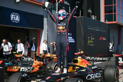 Verstappen swaps red carpet for diaper duty