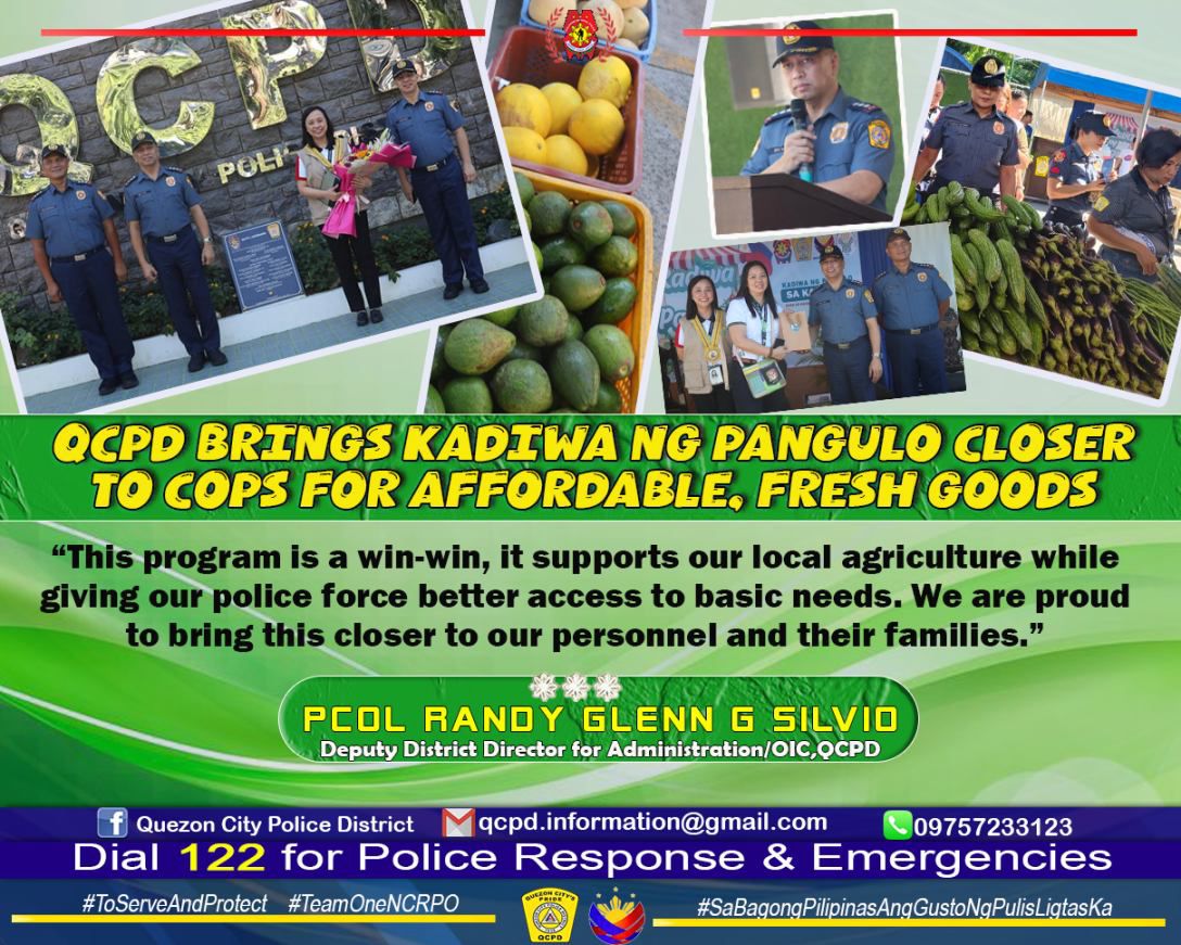 QCPD brings Kadiwa program closer to cops