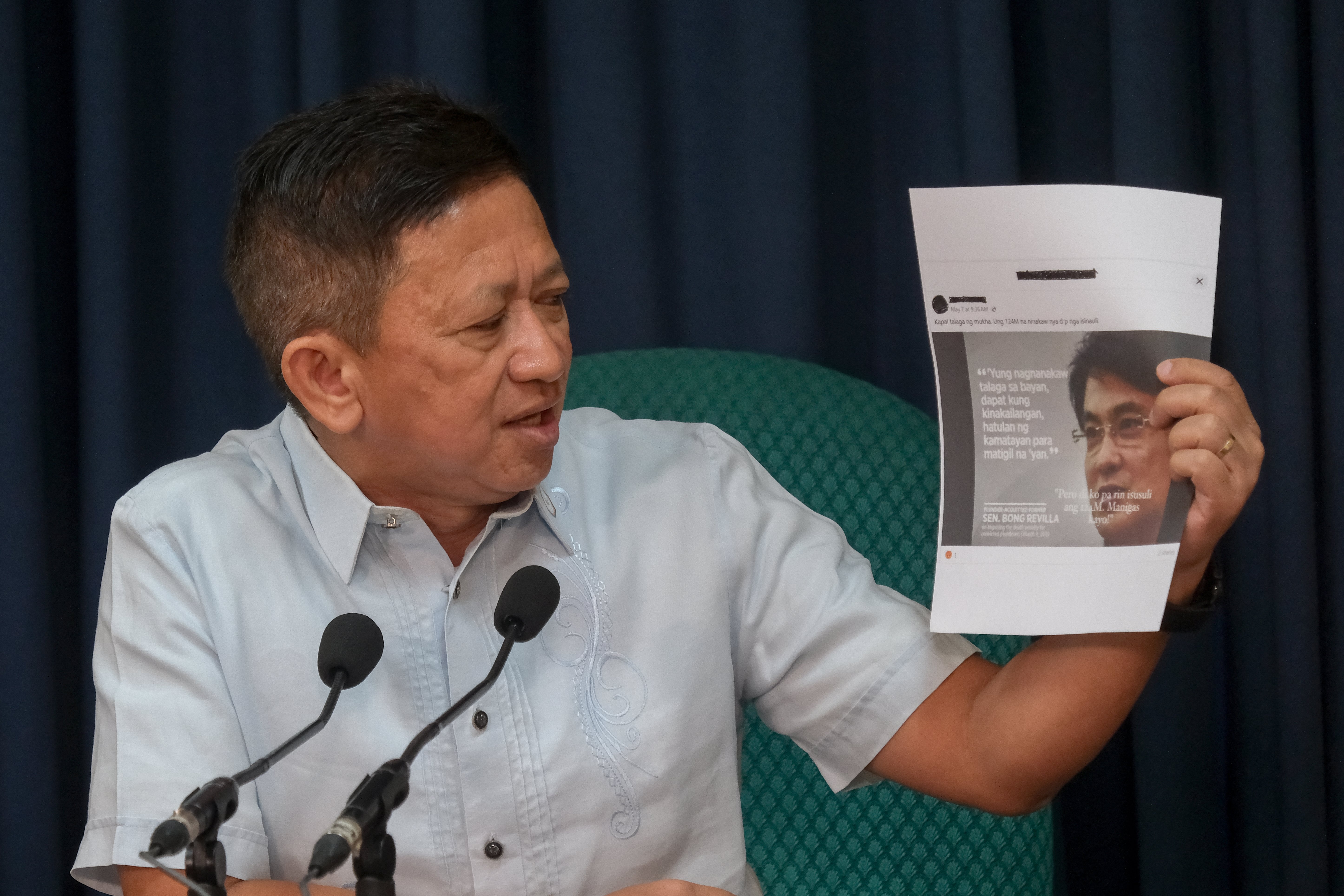 ‘Fake news’ led to Revilla’s defeat, says lawyer