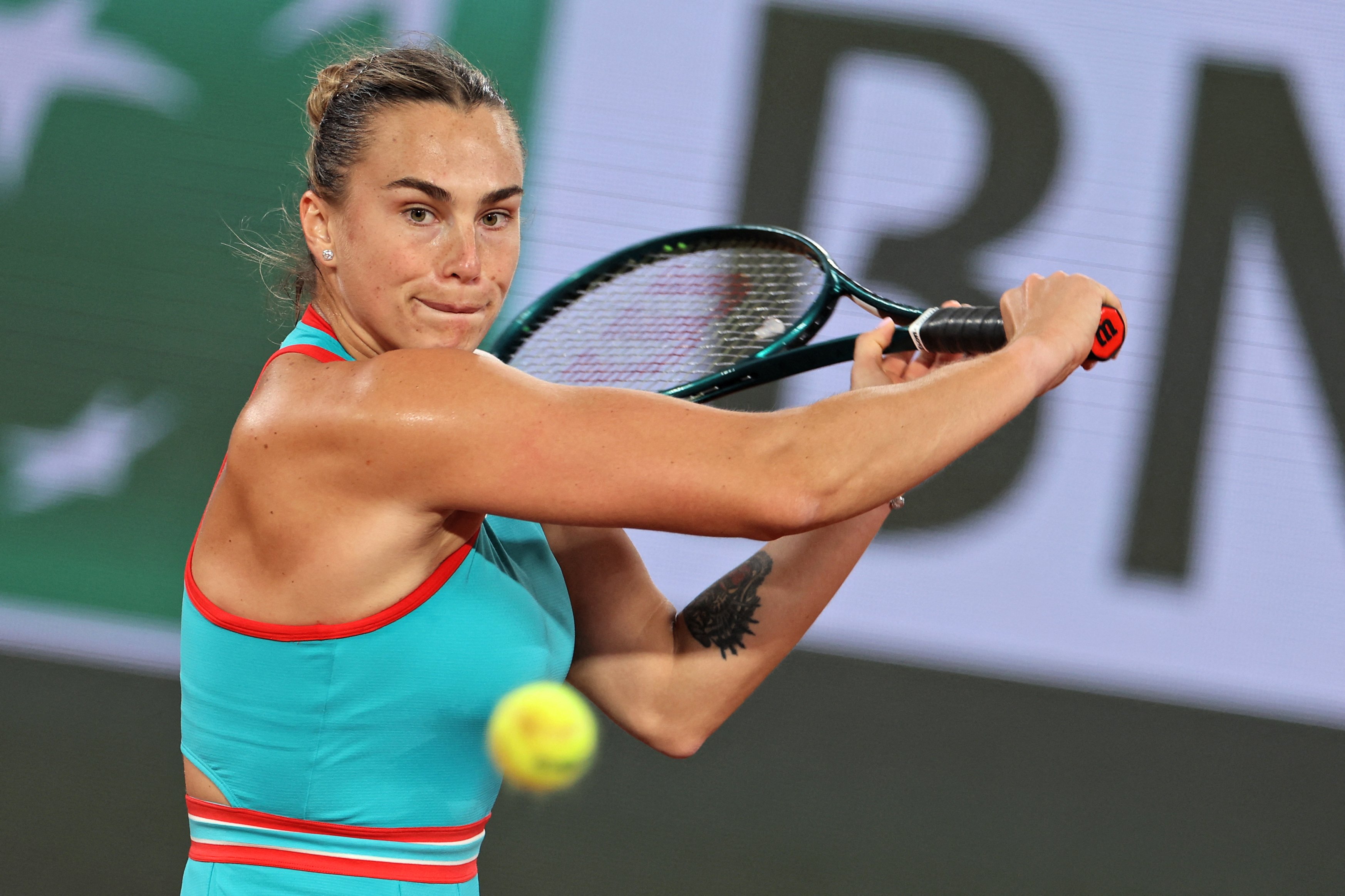 Sabalenka makes show of force