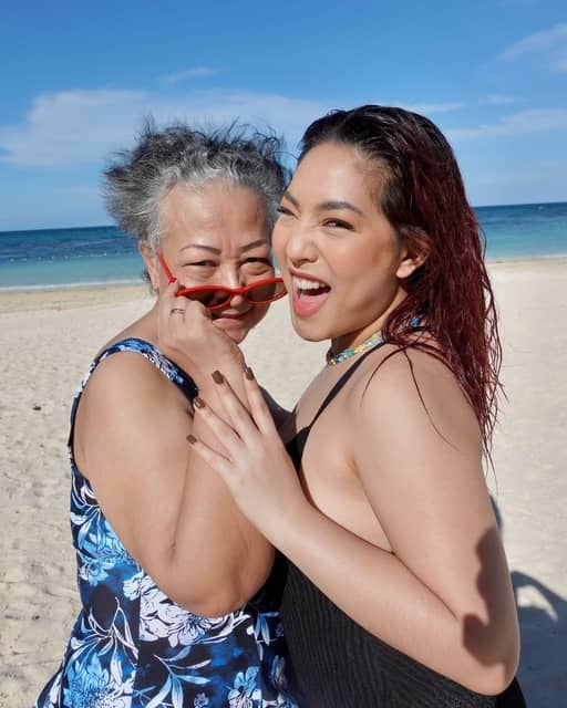 Mother and daughter bonding.