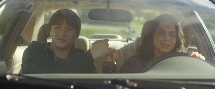 TEO Briones and Kaitlyn Santa Juana in 'Final Destination Bloodlines.'
