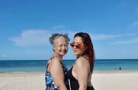 Rosanna Iringan and daughter Rita Daniela.