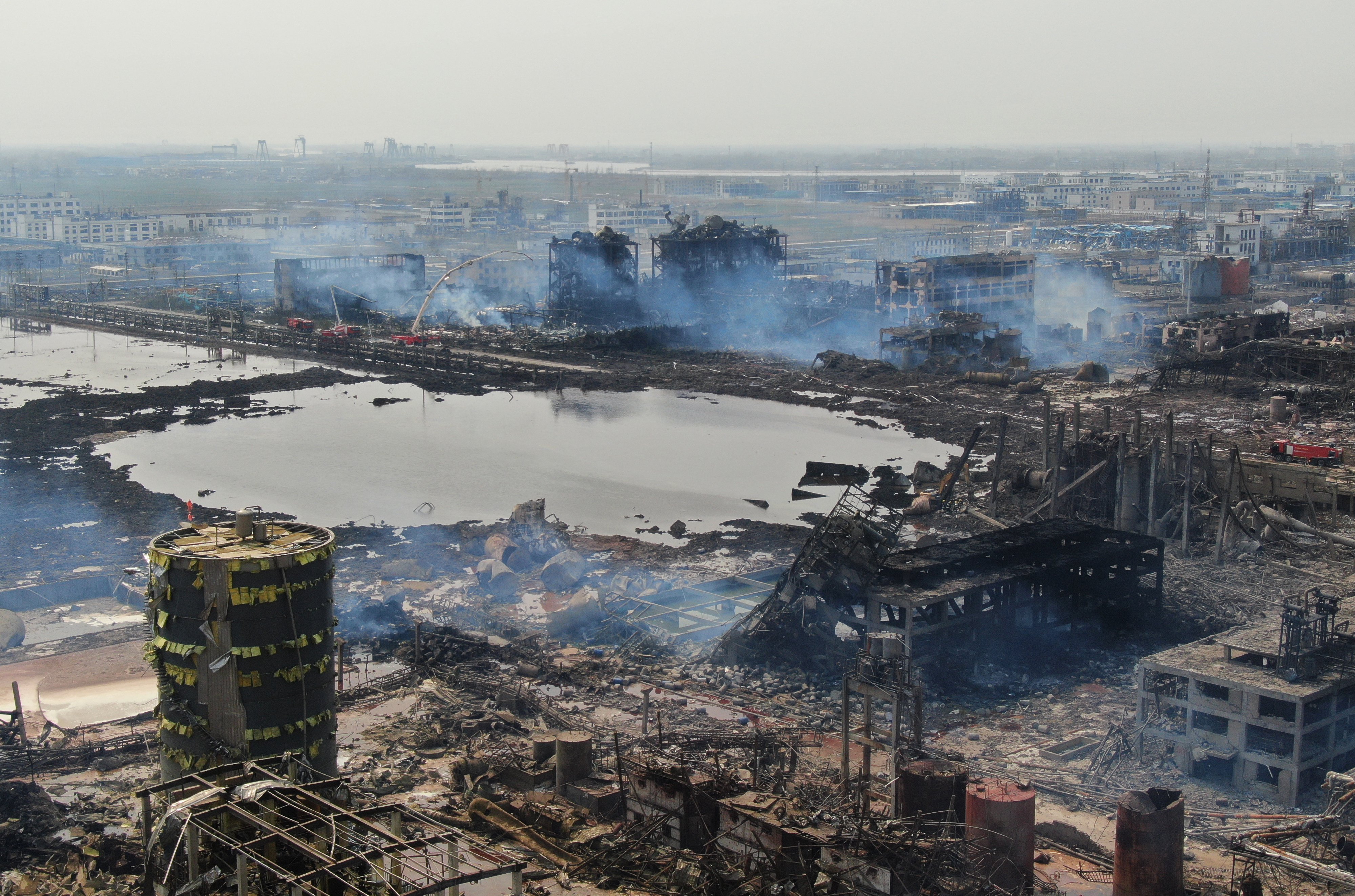 Huge explosion at China chemical plant kills 5