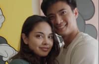Megan Young and Mikael Daez with their newborn baby.