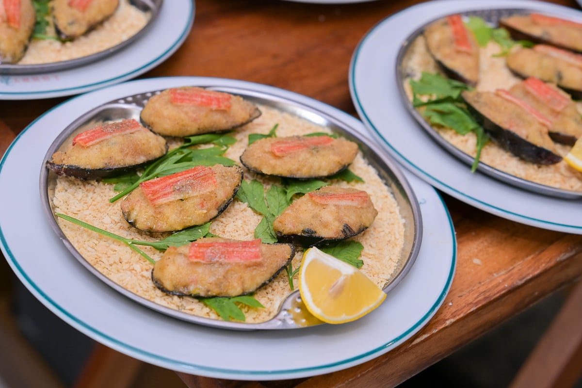 Hokkaido Kani Mussel Baked Croquettes.