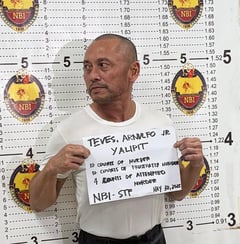 Expelled lawmaker
Arnie Teves back in Manila