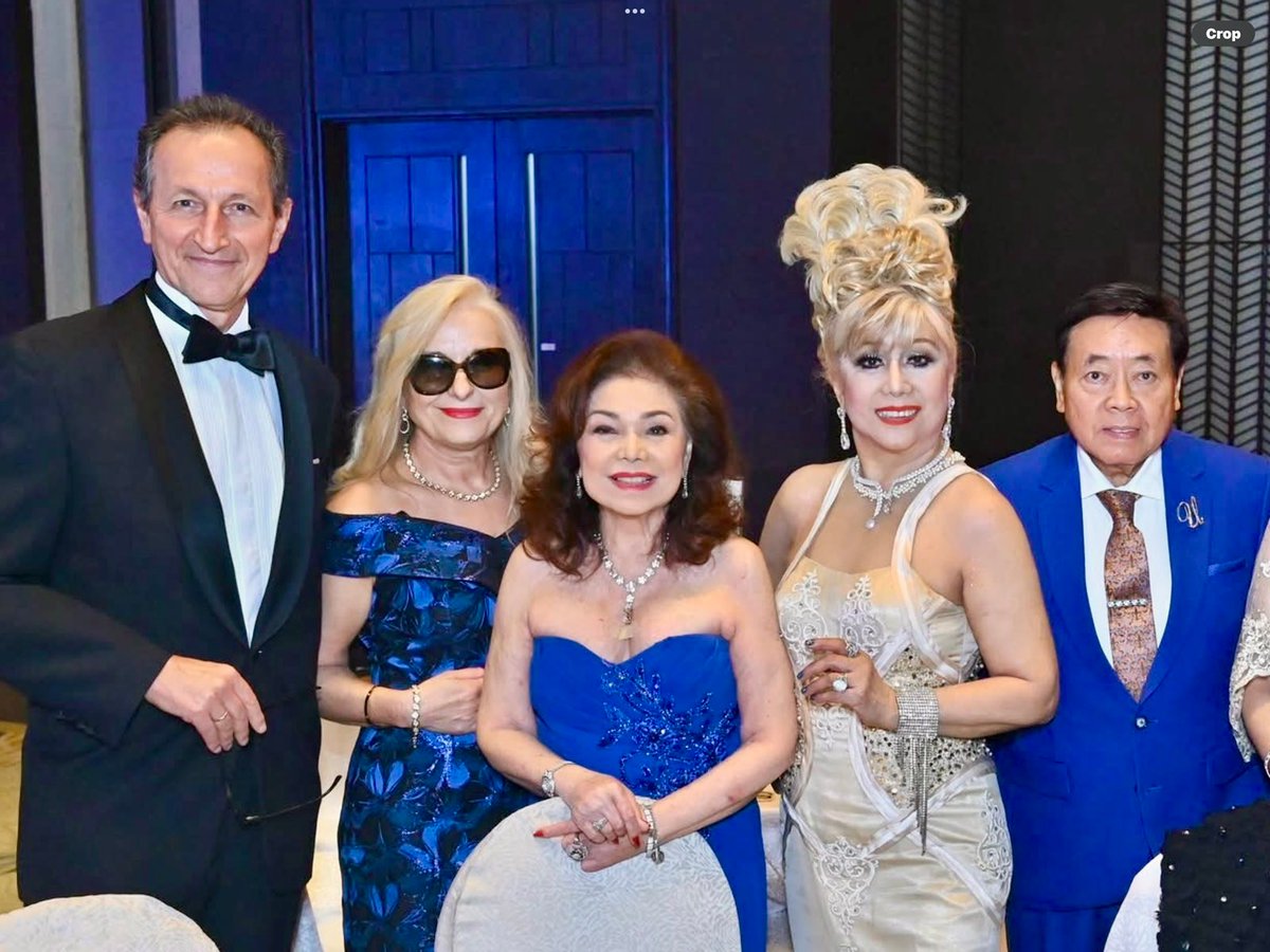 AustriaN Ambassador Johann Breiger with wife Roswitha, Becky Garcia, Connie and Victor Garcia.