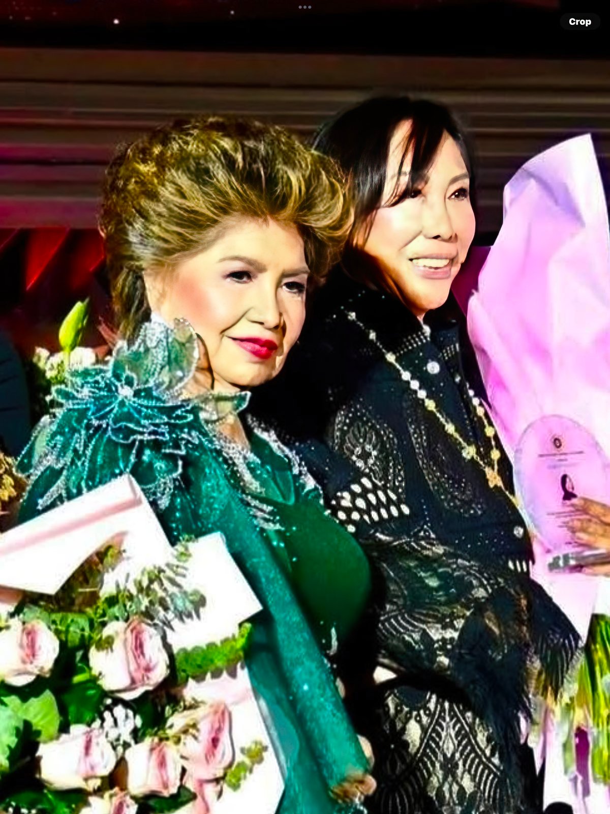 Terry Tambunting and designer Renee Salud.