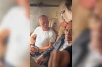 FORMER Negros Oriental Rep. Arnie Teves Jr. (left) sits inside a Philippine Air Force C295 plane, which touched down in the Philippines last night following his deportation from Timor-Leste.
