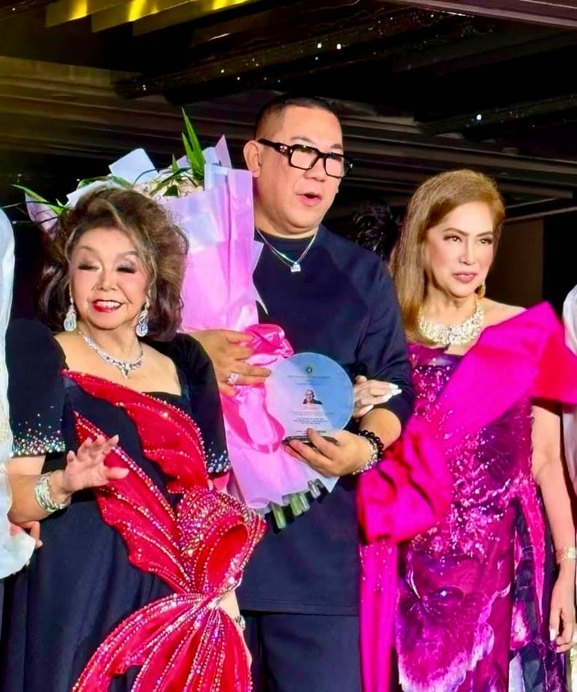 Baby de Jesus, designer Amir Sali and Ning Ning de Ocampo.