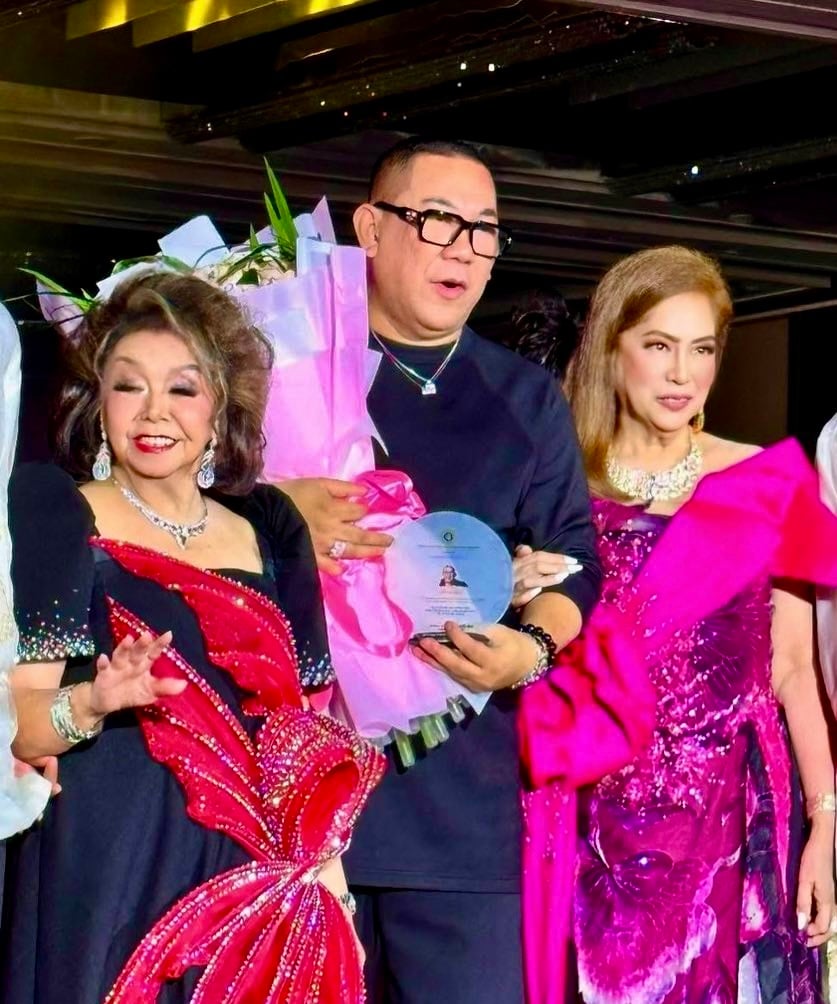 Baby de Jesus, designer Amir Sali and Ning Ning de Ocampo.