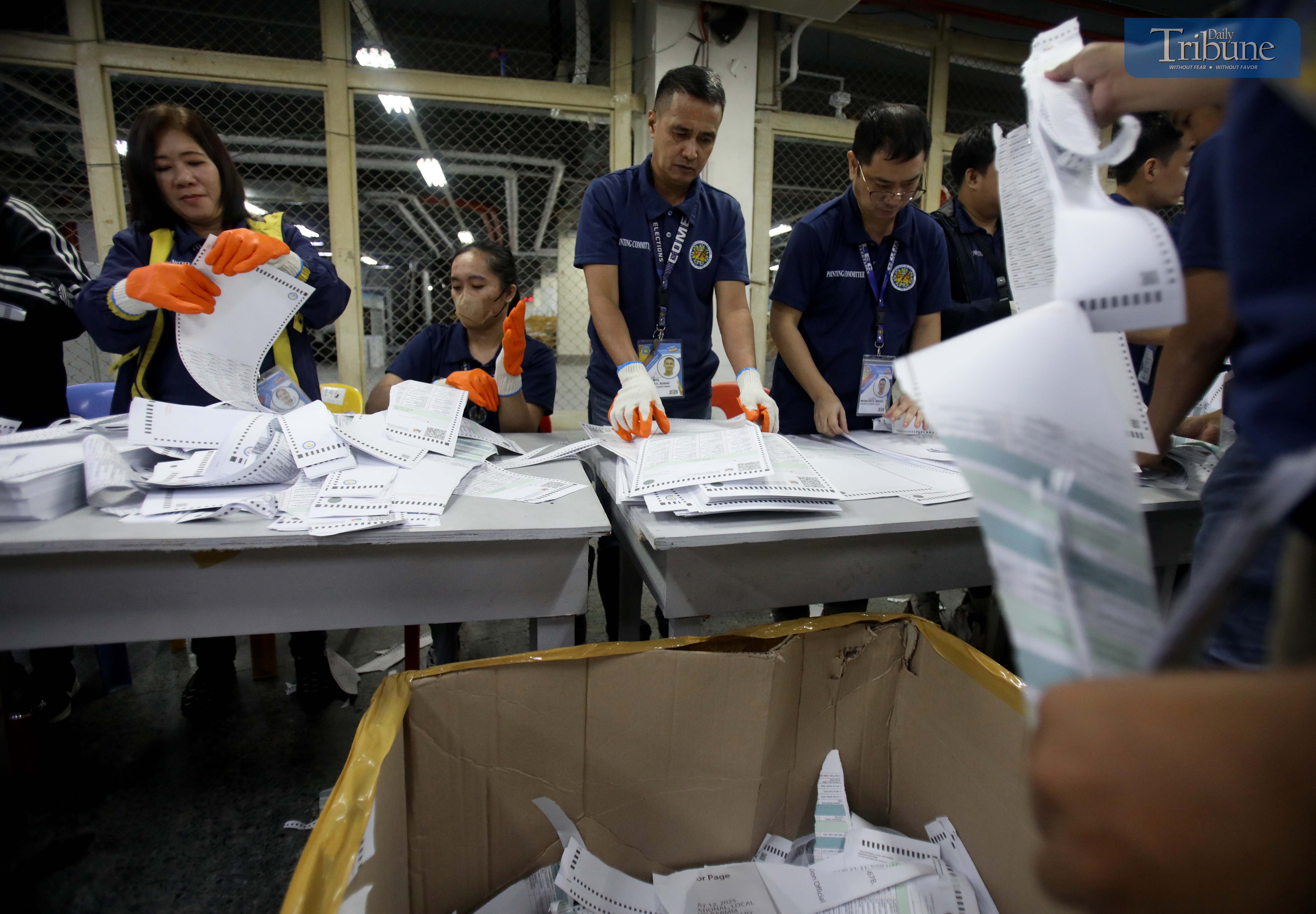 Destruction of unused 2025 midterm election ballots