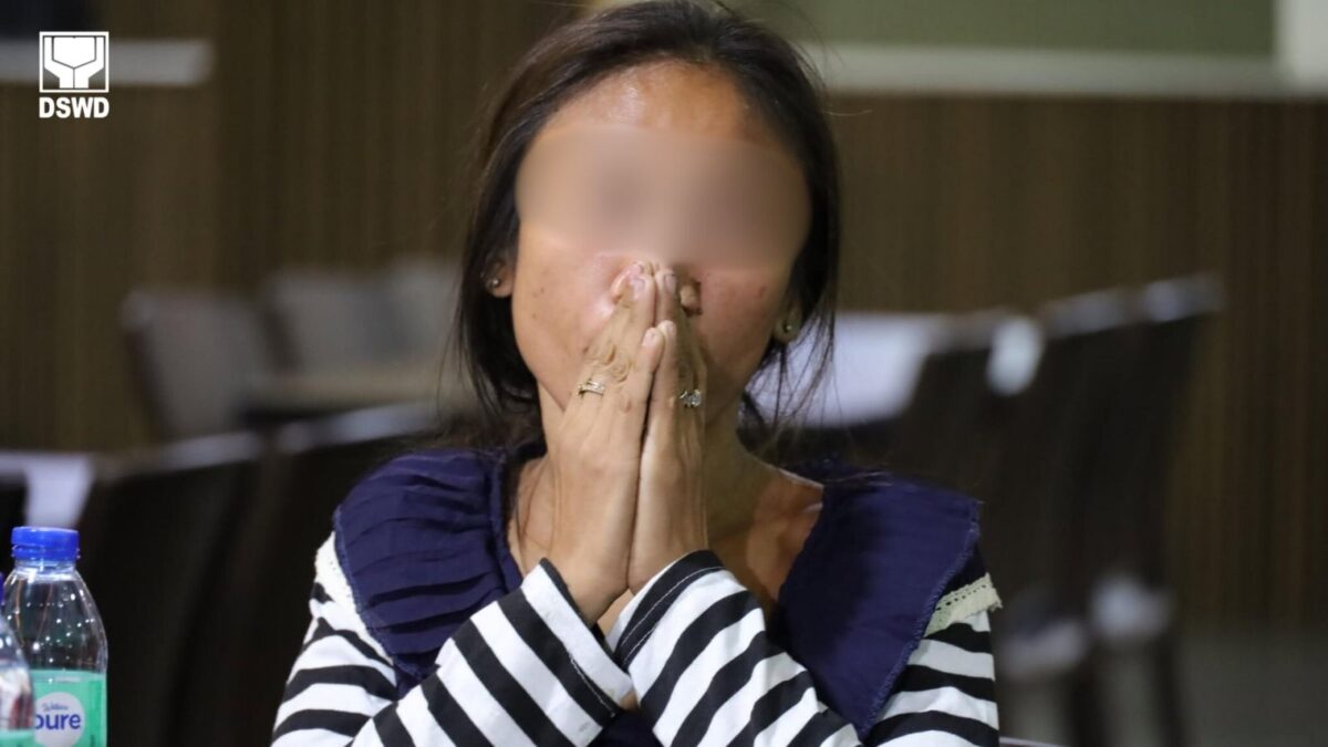 Woman from Makati drainage prepares to open sari-sari store