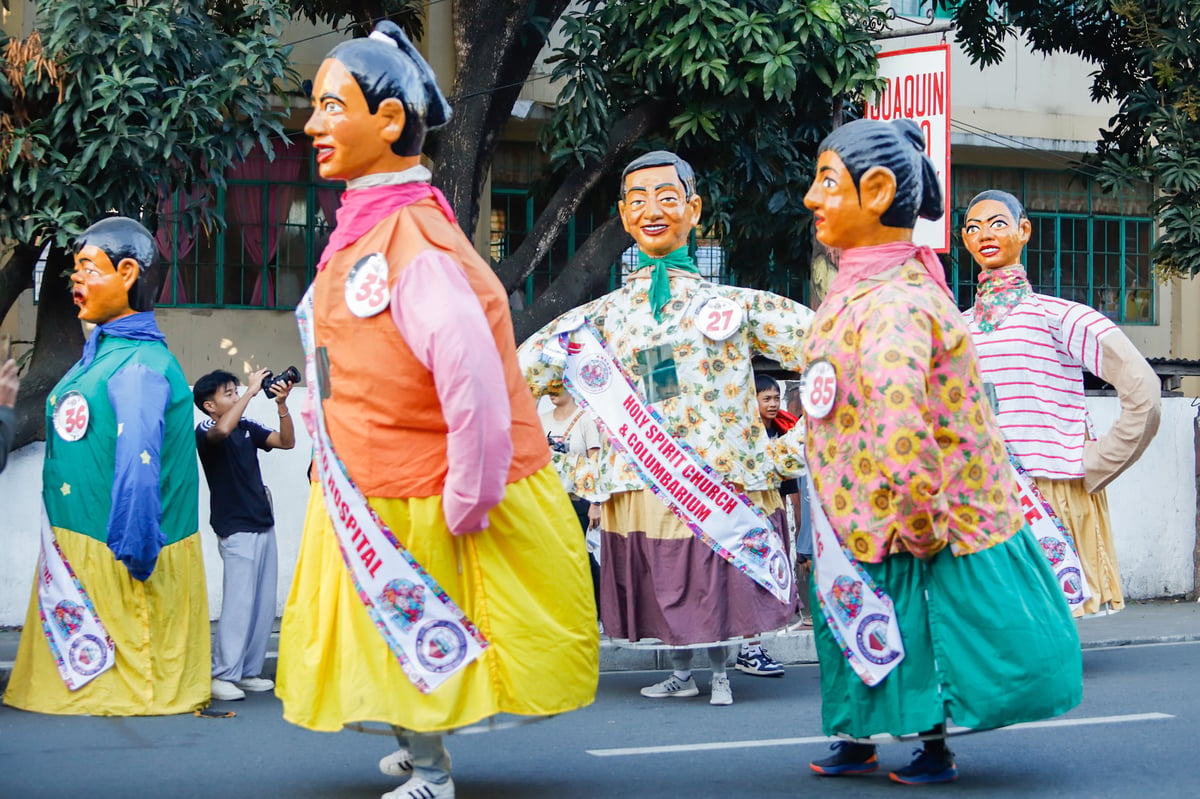 A VIBRANT moment from the Higantes Festival in Angono, Rizal