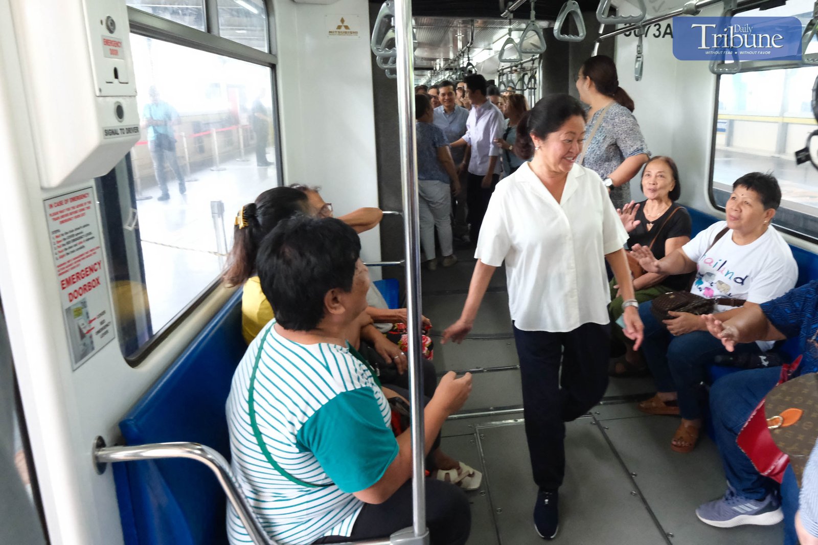 President Ferdinand R. Marcos Jr., along with the First Family, leads the official launch of the Family Fare 1+3 Promo for MRT-3 and LRT-2 at GMA-Kamuning Station in Quezon City on Sunday, 1 June 2025. Joining him are Transportation Secretary Vince Dizon, Presidential Communications Office Secretary Jay Ruiz, and other key officials. The President rode the train to North Avenue Station, where he interacted with commuters. The First Family also warmly engaged with passengers during the trip.