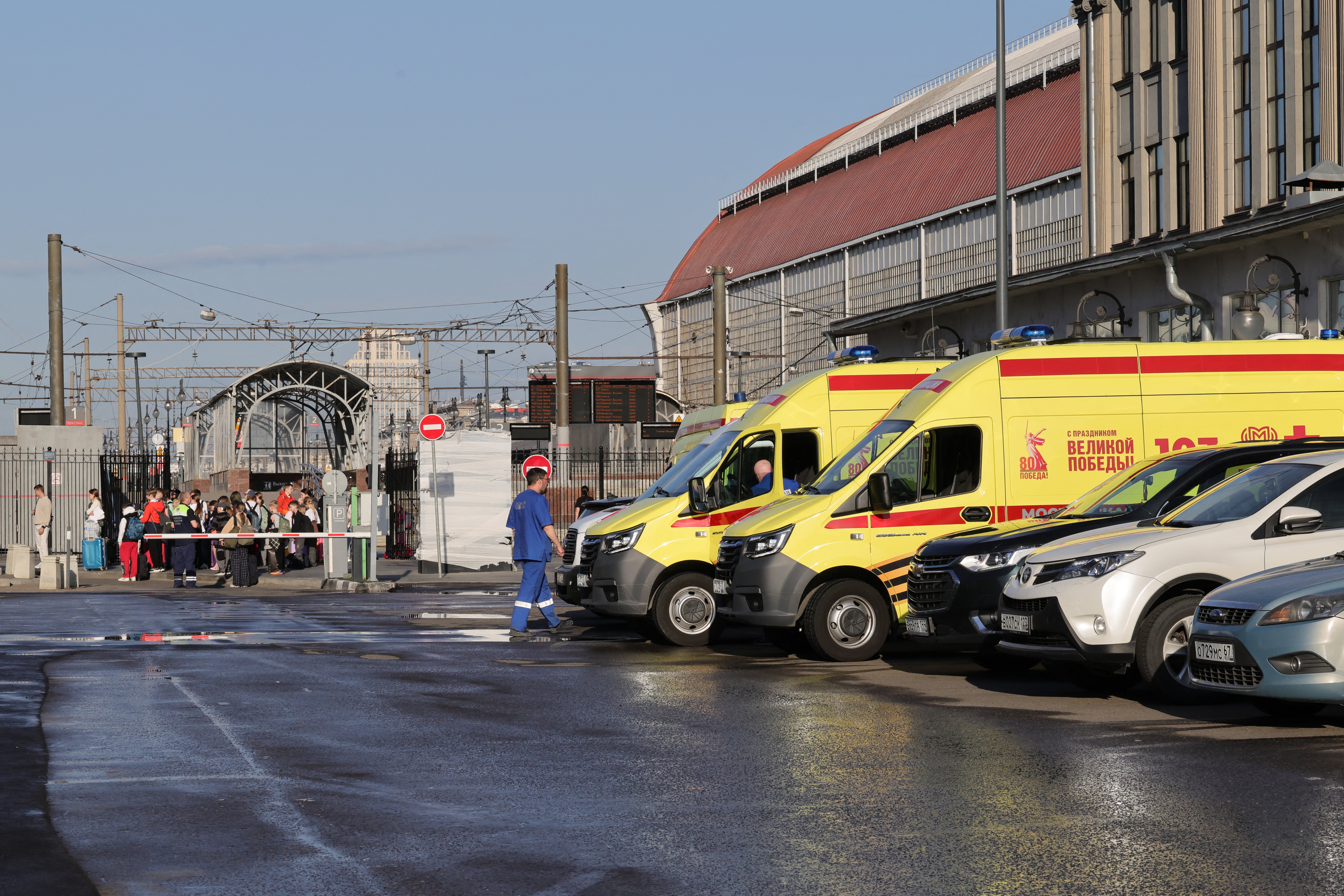 At least 7 dead after Russian bridge collapses onto railway