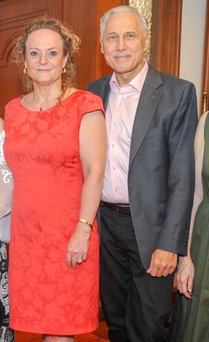 Eva Mellbin and Denmark Ambassador Dandan Mellbin.