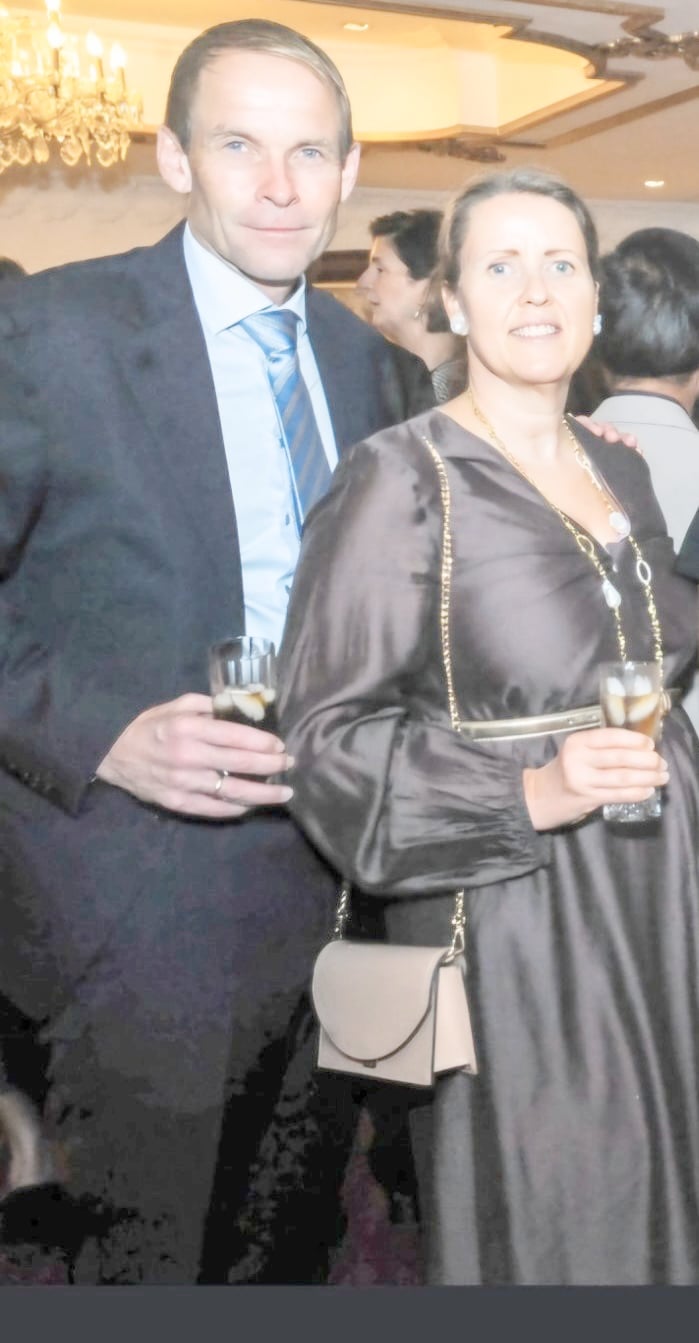 NORWEGIAN Ambassador Christian Lyster and Cathrine Lyster.