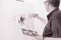 Fernando Zóbel in his Cuenca, Spain, studio, circa 1971.