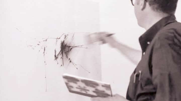 Fernando Zóbel in his Cuenca, Spain, studio, circa 1971.