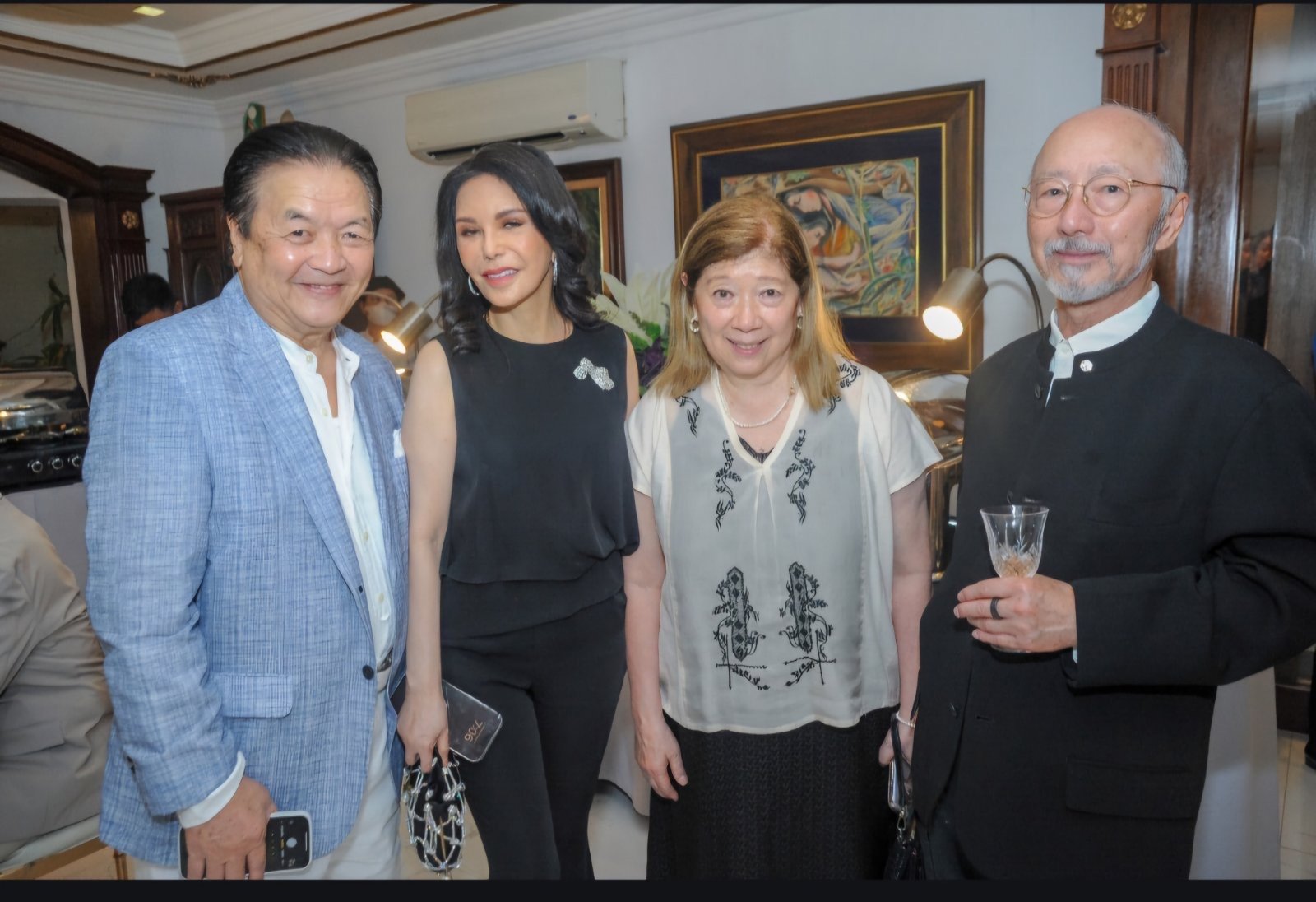 Philip and Ching Cruz; Helen and Robb Delgado.