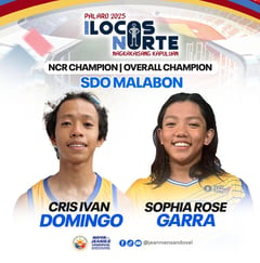 Garra, Domingo lead Malabon’s medal haul in Palaro 2025