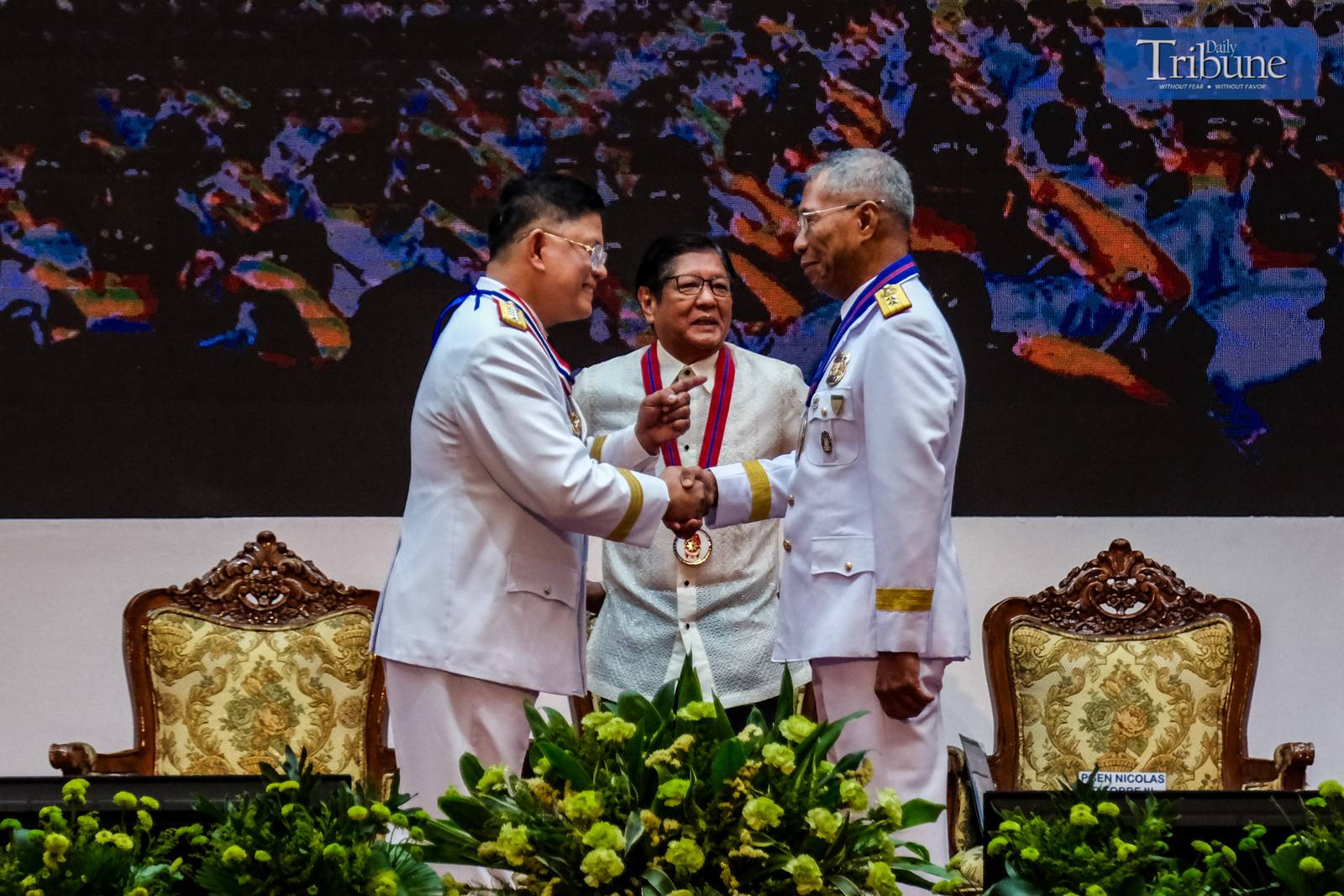 President Ferdinand R. Marcos Jr. leads the Philippine National Police (PNP) change of command ceremony on 2 June 2025, at Camp Crame, Quezon City. Police Major General Nicolas Torre III formally assumed office as the 31st PNP chief, succeeding Police General Rommel Marbil. Torre is the first graduate of the Philippine National Police Academy (PNPA) to head the organization. He previously served as chief of the Criminal Investigation and Detection Group (CIDG), where he oversaw the arrest and transport of former president Rodrigo Duterte to the International Criminal Court, and led the 2024 capture of Apollo Quiboloy on human trafficking and sexual exploitation charges. A native of Jolo, Sulu, Torre graduated from PNPA in 1993.