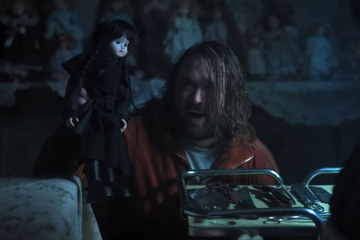Haley Joel Osment as a serial killer in season two of 'Wednesday.'
