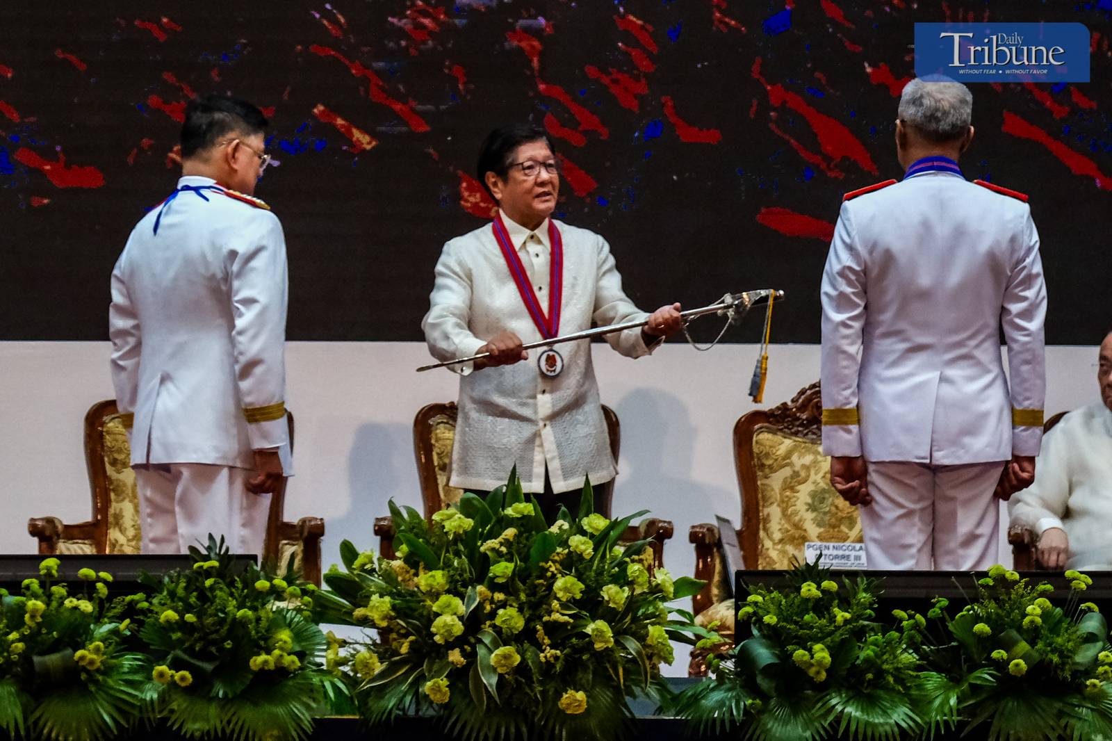President Ferdinand R. Marcos Jr. leads the Philippine National Police (PNP) change of command ceremony on 2 June 2025, at Camp Crame, Quezon City. Police Major General Nicolas Torre III formally assumed office as the 31st PNP chief, succeeding Police General Rommel Marbil. Torre is the first graduate of the Philippine National Police Academy (PNPA) to head the organization. He previously served as chief of the Criminal Investigation and Detection Group (CIDG), where he oversaw the arrest and transport of former president Rodrigo Duterte to the International Criminal Court, and led the 2024 capture of Apollo Quiboloy on human trafficking and sexual exploitation charges. A native of Jolo, Sulu, Torre graduated from PNPA in 1993.