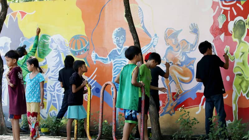 Art and play blend in Iloilo City