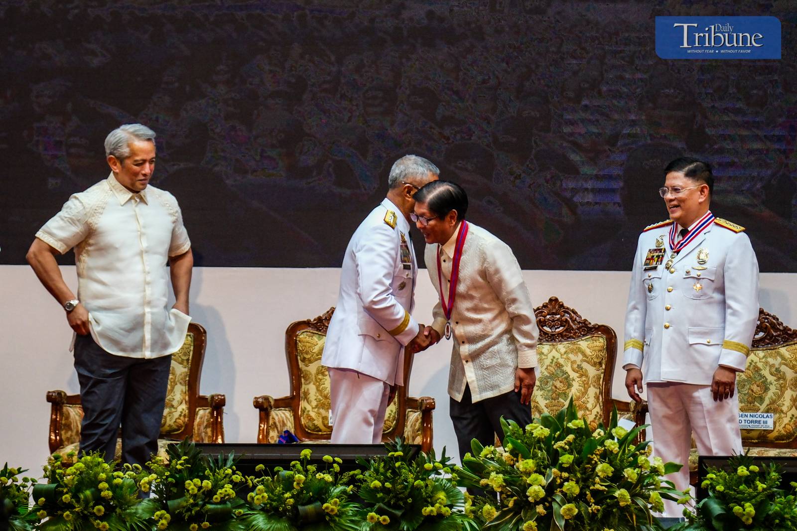President Ferdinand R. Marcos Jr. leads the Philippine National Police (PNP) change of command ceremony on 2 June 2025, at Camp Crame, Quezon City. Police Major General Nicolas Torre III formally assumed office as the 31st PNP chief, succeeding Police General Rommel Marbil. Torre is the first graduate of the Philippine National Police Academy (PNPA) to head the organization. He previously served as chief of the Criminal Investigation and Detection Group (CIDG), where he oversaw the arrest and transport of former president Rodrigo Duterte to the International Criminal Court, and led the 2024 capture of Apollo Quiboloy on human trafficking and sexual exploitation charges. A native of Jolo, Sulu, Torre graduated from PNPA in 1993.