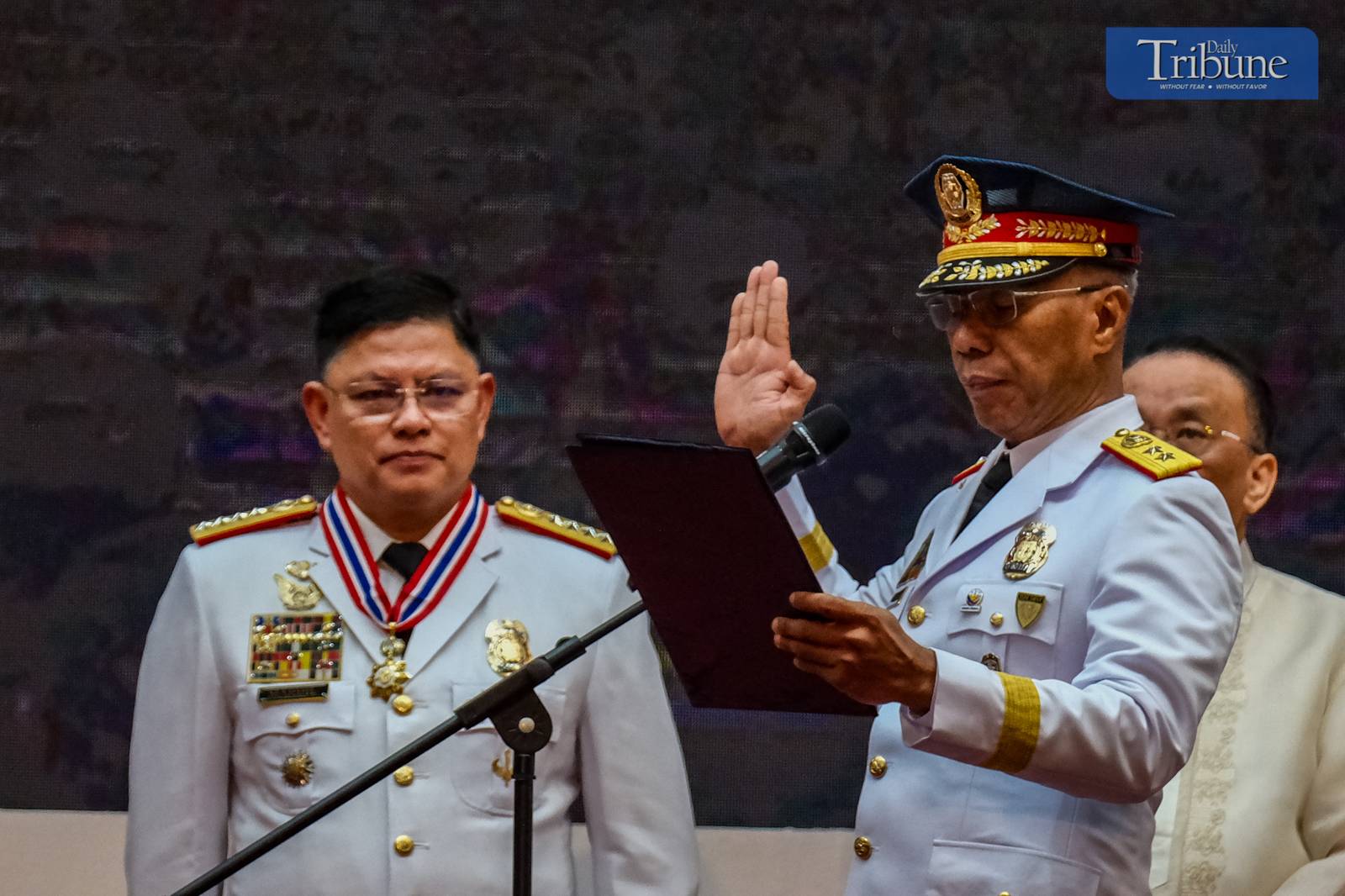 President Ferdinand R. Marcos Jr. leads the Philippine National Police (PNP) change of command ceremony on 2 June 2025, at Camp Crame, Quezon City. Police Major General Nicolas Torre III formally assumed office as the 31st PNP chief, succeeding Police General Rommel Marbil. Torre is the first graduate of the Philippine National Police Academy (PNPA) to head the organization. He previously served as chief of the Criminal Investigation and Detection Group (CIDG), where he oversaw the arrest and transport of former president Rodrigo Duterte to the International Criminal Court, and led the 2024 capture of Apollo Quiboloy on human trafficking and sexual exploitation charges. A native of Jolo, Sulu, Torre graduated from PNPA in 1993.