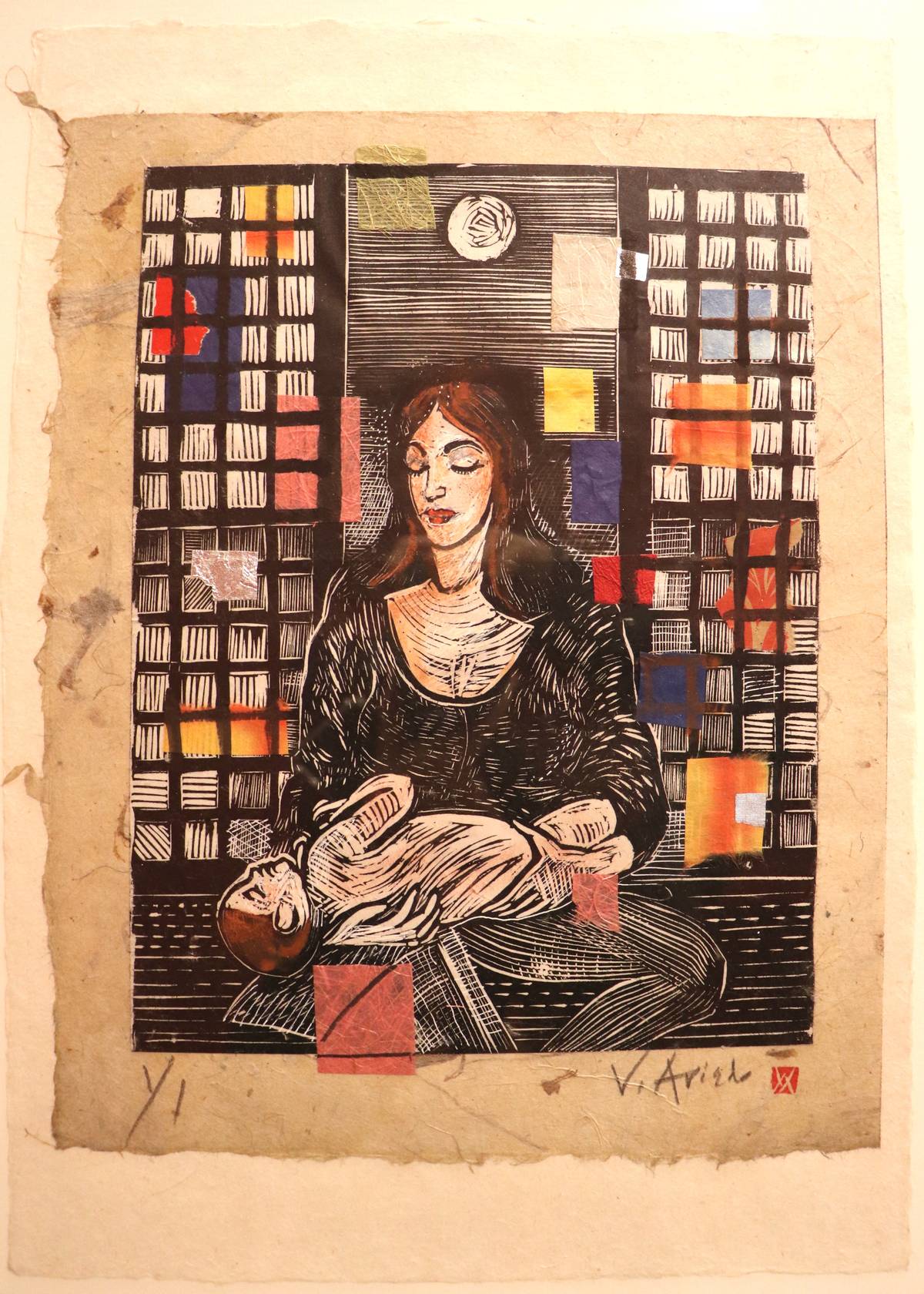 ‘Untitled’ by Virgilio Aviado (From thecollection of Association of Pinoyprintmakers) .