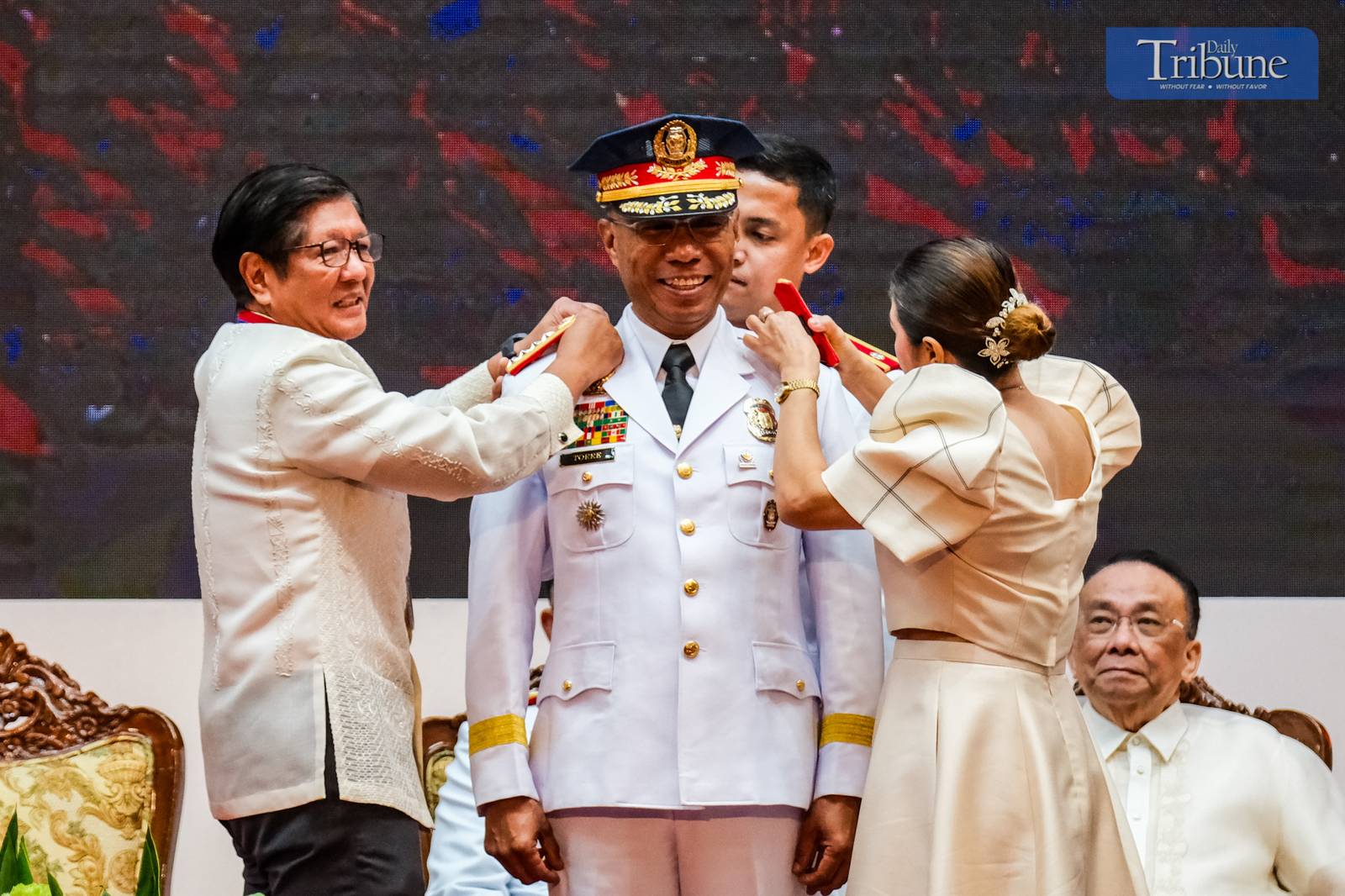 President Ferdinand R. Marcos Jr. leads the Philippine National Police (PNP) change of command ceremony on 2 June 2025, at Camp Crame, Quezon City. Police Major General Nicolas Torre III formally assumed office as the 31st PNP chief, succeeding Police General Rommel Marbil. Torre is the first graduate of the Philippine National Police Academy (PNPA) to head the organization. He previously served as chief of the Criminal Investigation and Detection Group (CIDG), where he oversaw the arrest and transport of former president Rodrigo Duterte to the International Criminal Court, and led the 2024 capture of Apollo Quiboloy on human trafficking and sexual exploitation charges. A native of Jolo, Sulu, Torre graduated from PNPA in 1993.